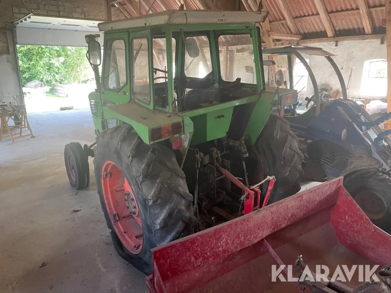 Billede 2 - Veterantraktor Deutz D 6806 med stenopsamler & vogn
