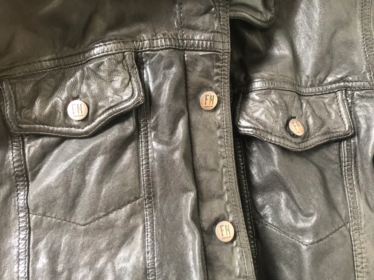 Billede 6 - Læder jakke 