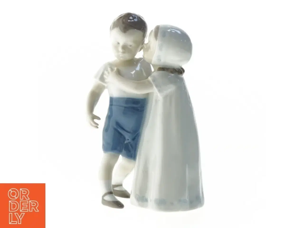 Billede 1 - Porcelænsfigur af et kyssende par fra B&G (str. 18 cm)