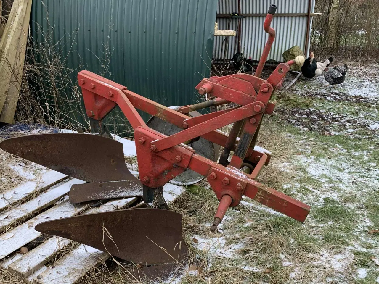 Billede 1 - Tofuret 14 tommer plov