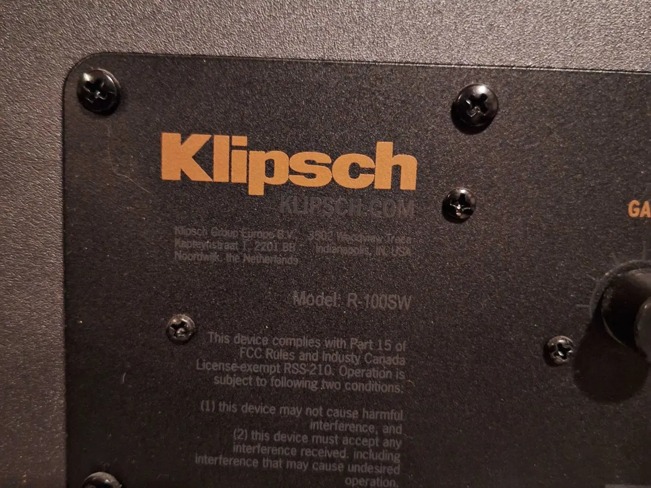 Billede 5 - Klipsch aktiv subwoofer