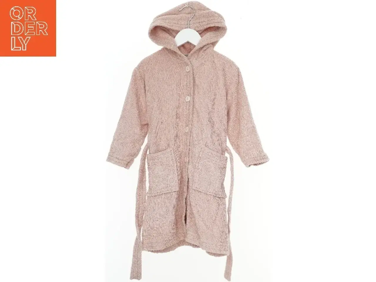 Billede 1 - Lyserød badekåbe med hætte fra Wheat (str. 104)