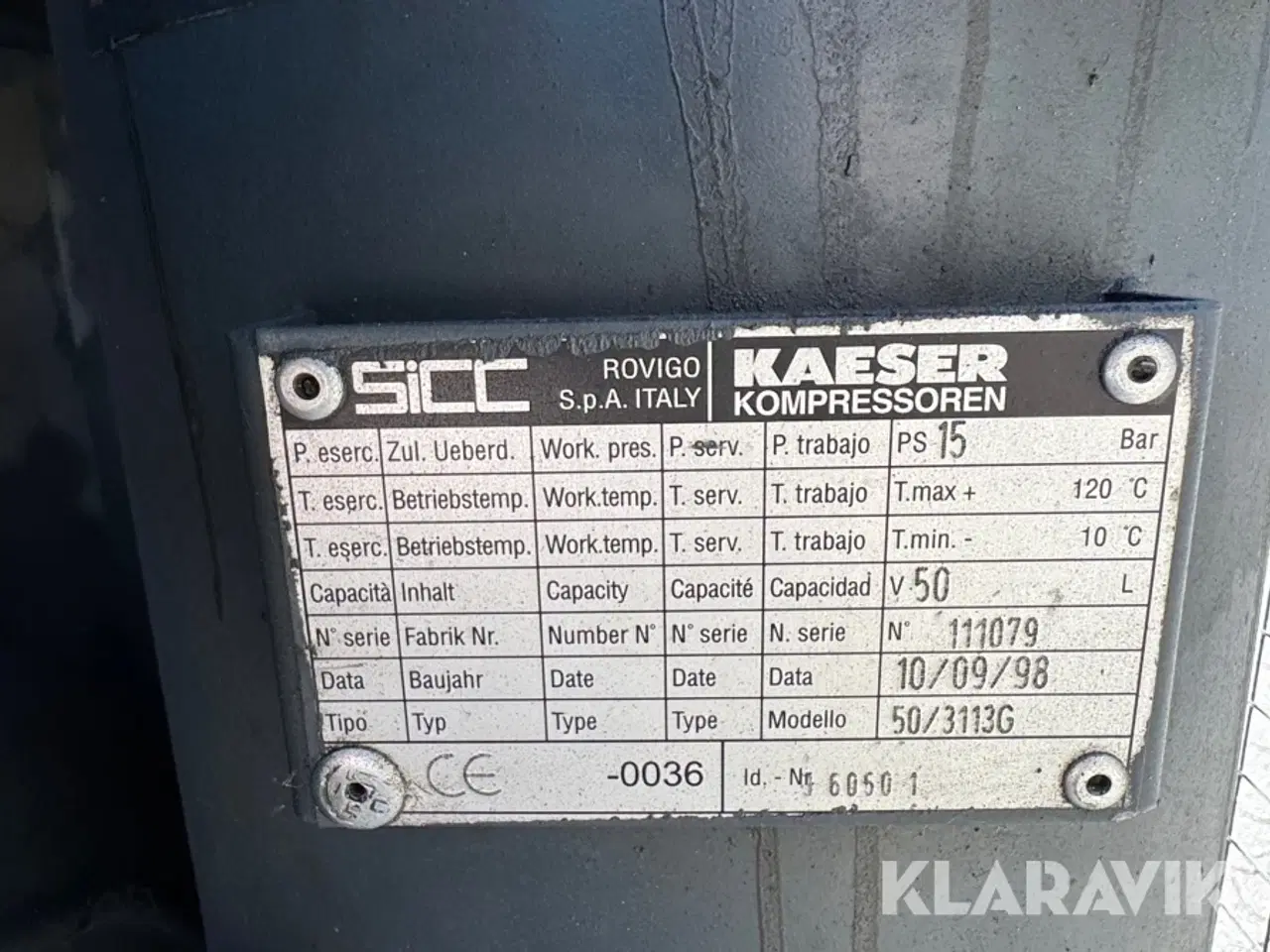 Billede 6 - Skruekompressor Kaeser BS61