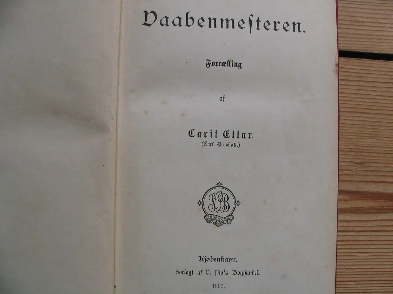 Billede 3 - Carit Etlar. Vaabenmesteren. fra 1893