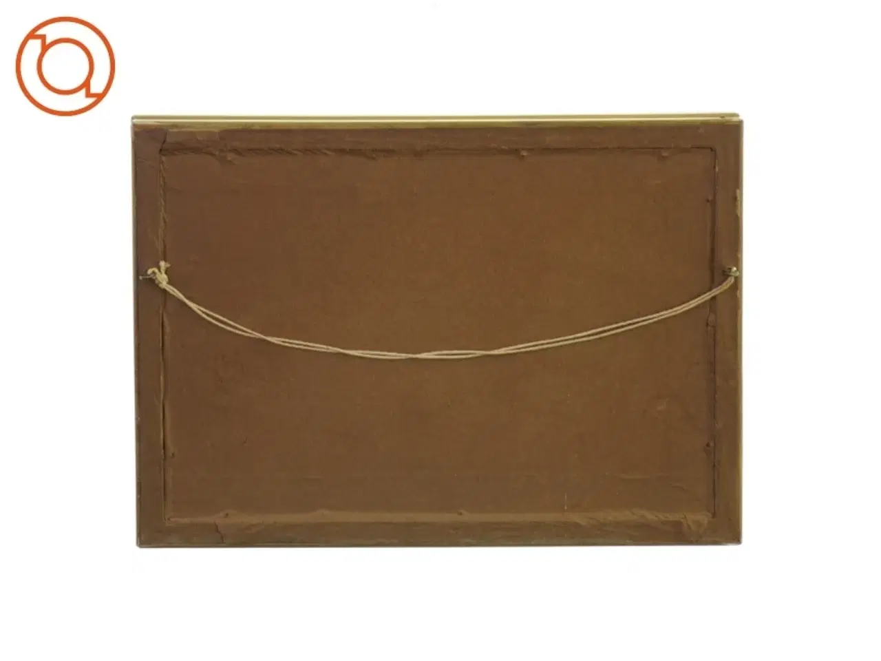 Billede 2 - Gammel gylden træramme med billede “Beethoven spiller for den blinde pige” Carl Stenders Forlag (27 x 20 cm)