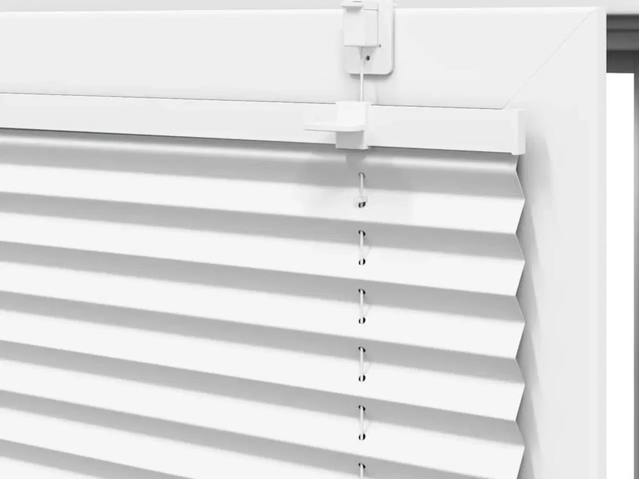 Billede 9 - Plisségardin Hvid 50x200 cm Stofbredde 49,4 cm Polyester