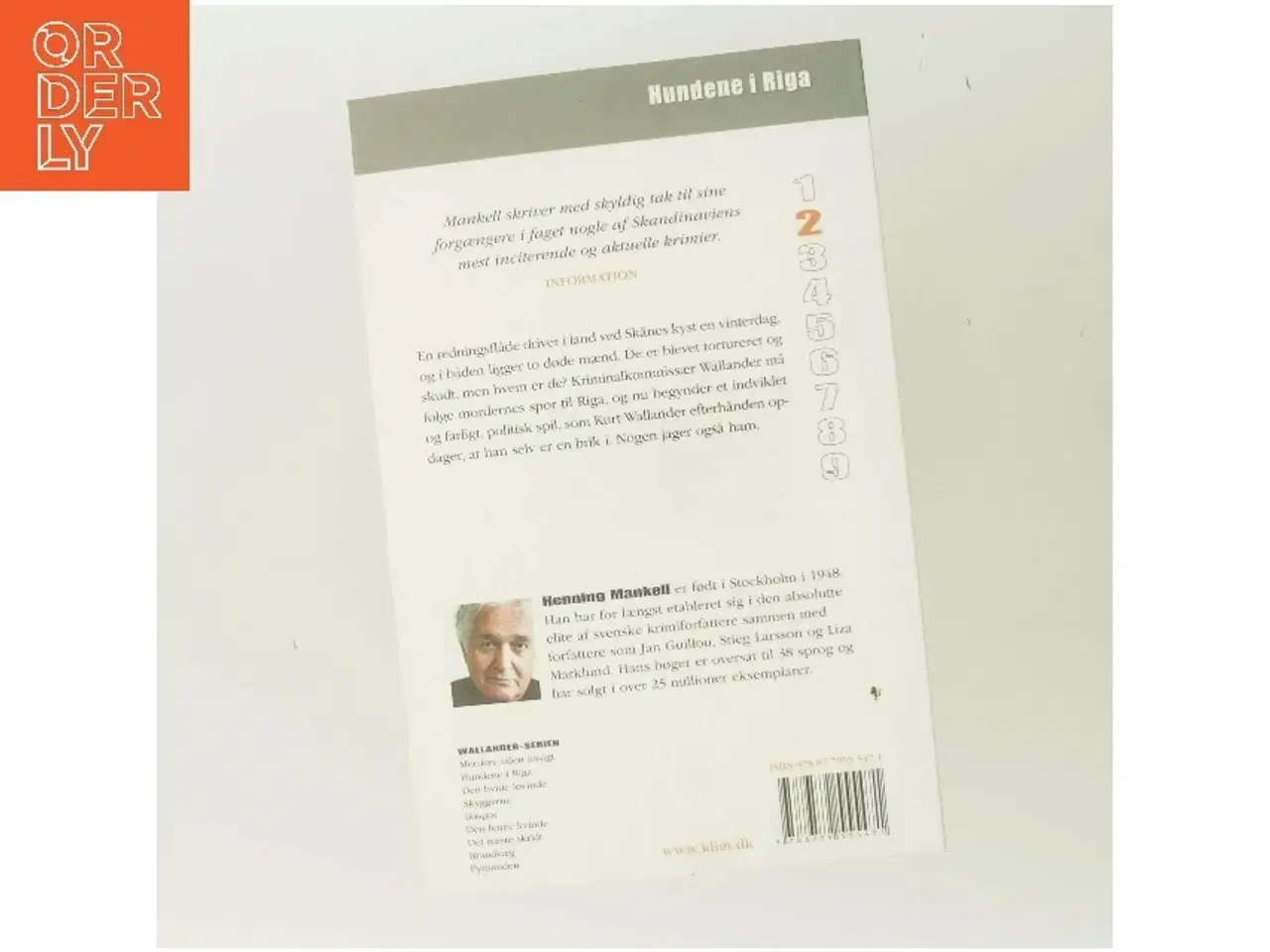 Billede 3 - Hundene i Riga : en sag for kriminalkommissær Wallander af Henning Mankell (Bog)