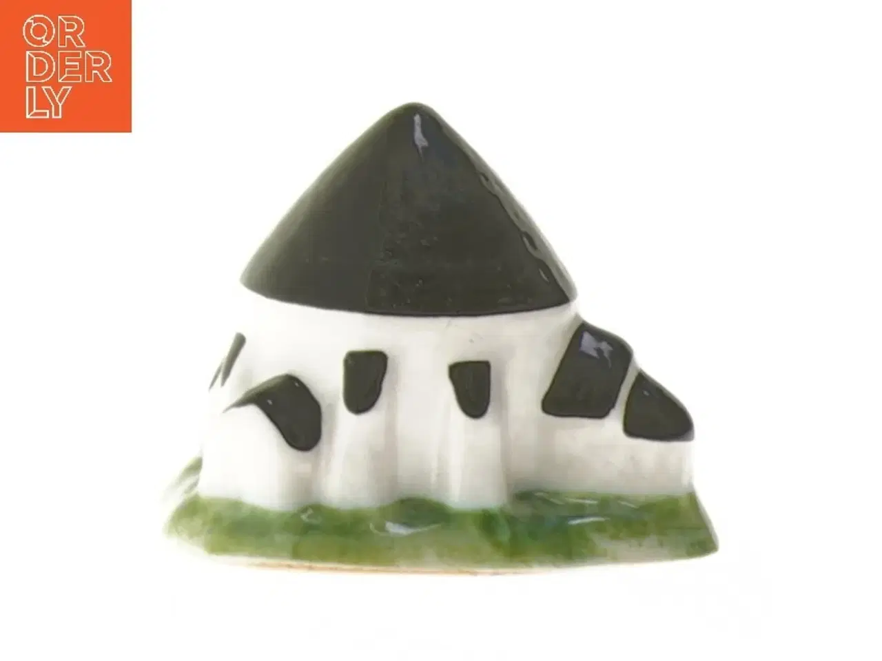 Billede 1 - Lille porcelænsdekoration Østerlars rundkirke fra Johgus (str. 6,5 cm)