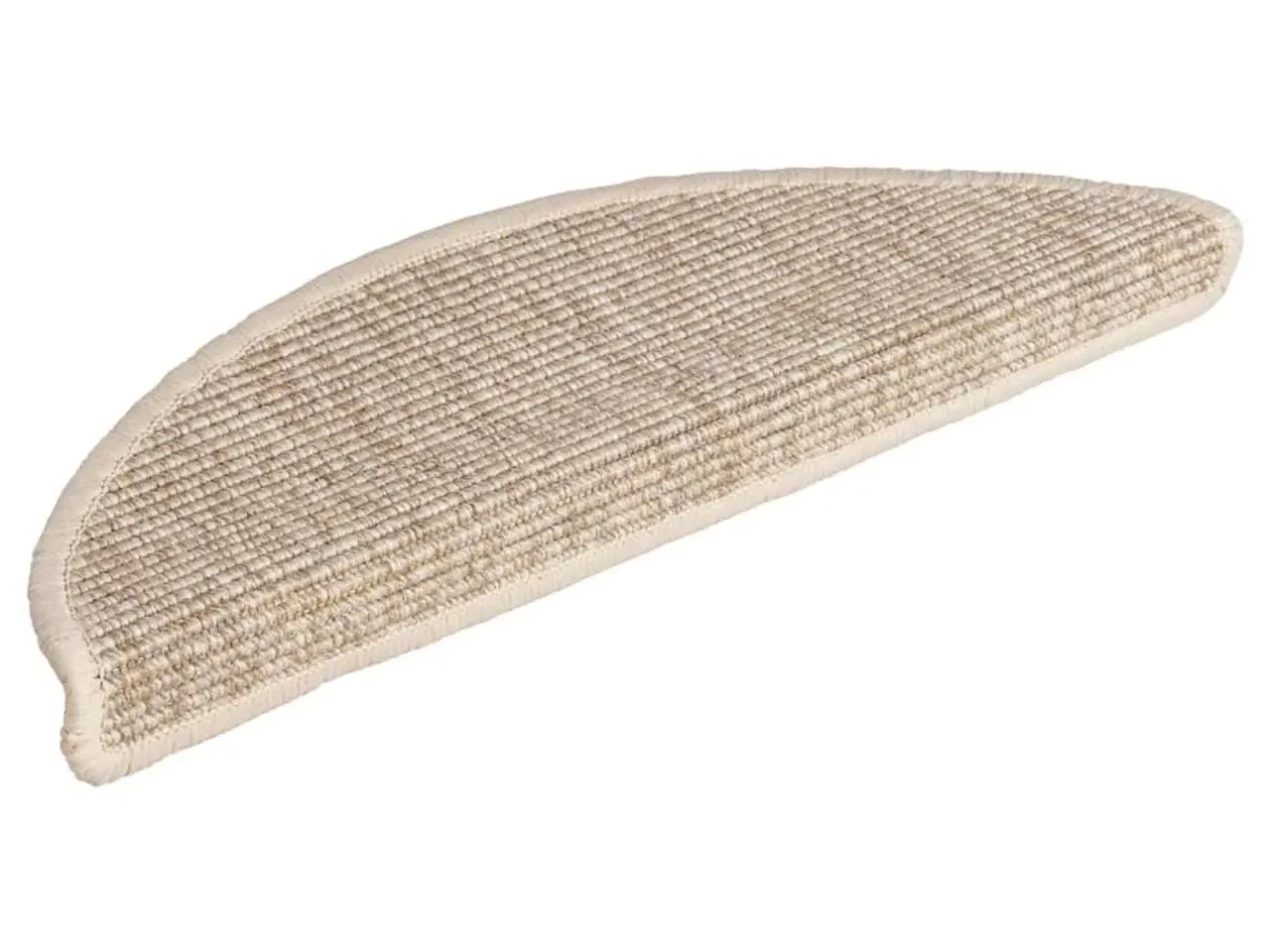 Billede 3 - Trappemåtter 15 stk. 56x17x3 cm lys beige halvrunde