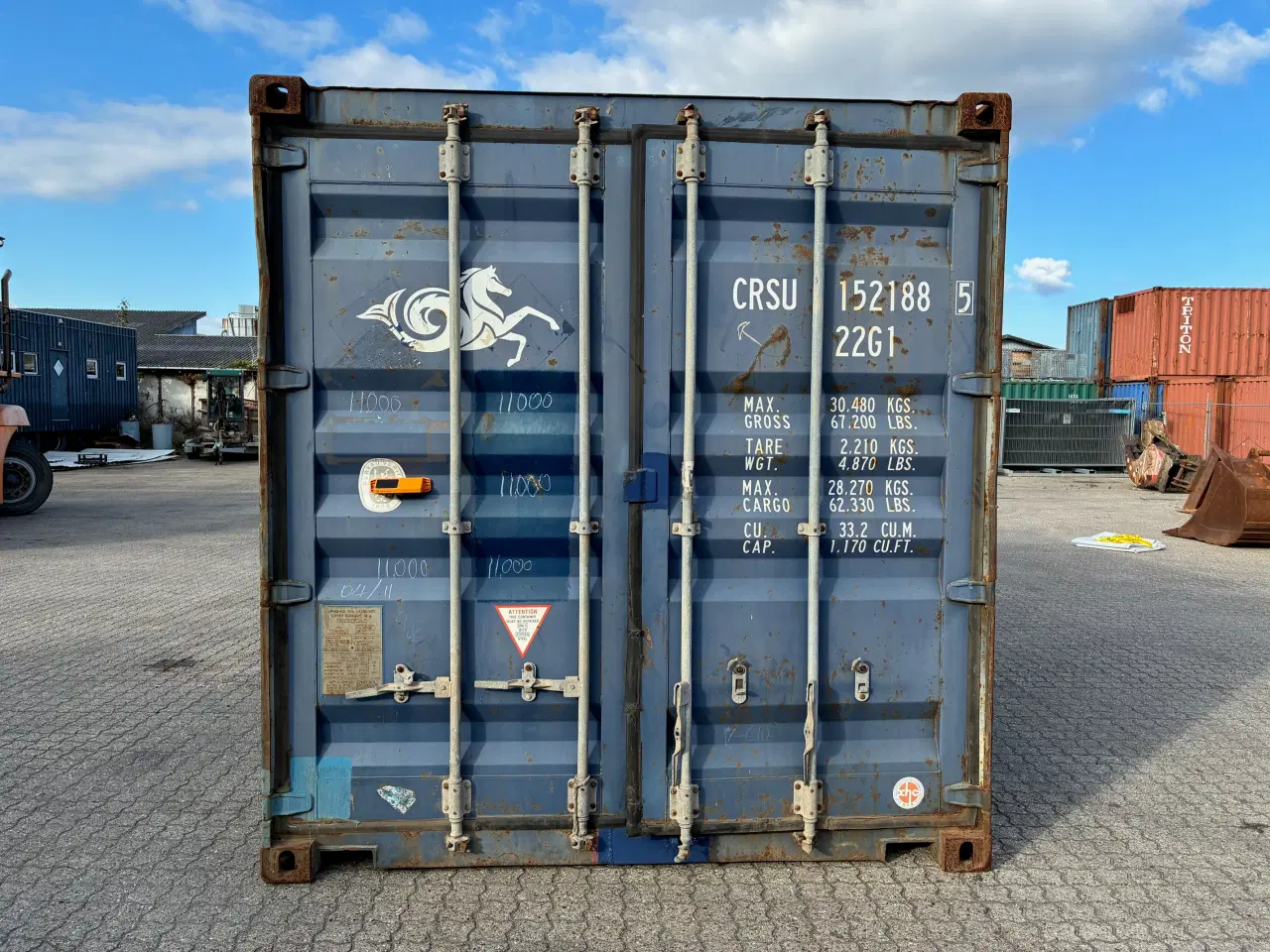 Billede 1 - 20 fods Container- ID: CRSU 152188-5