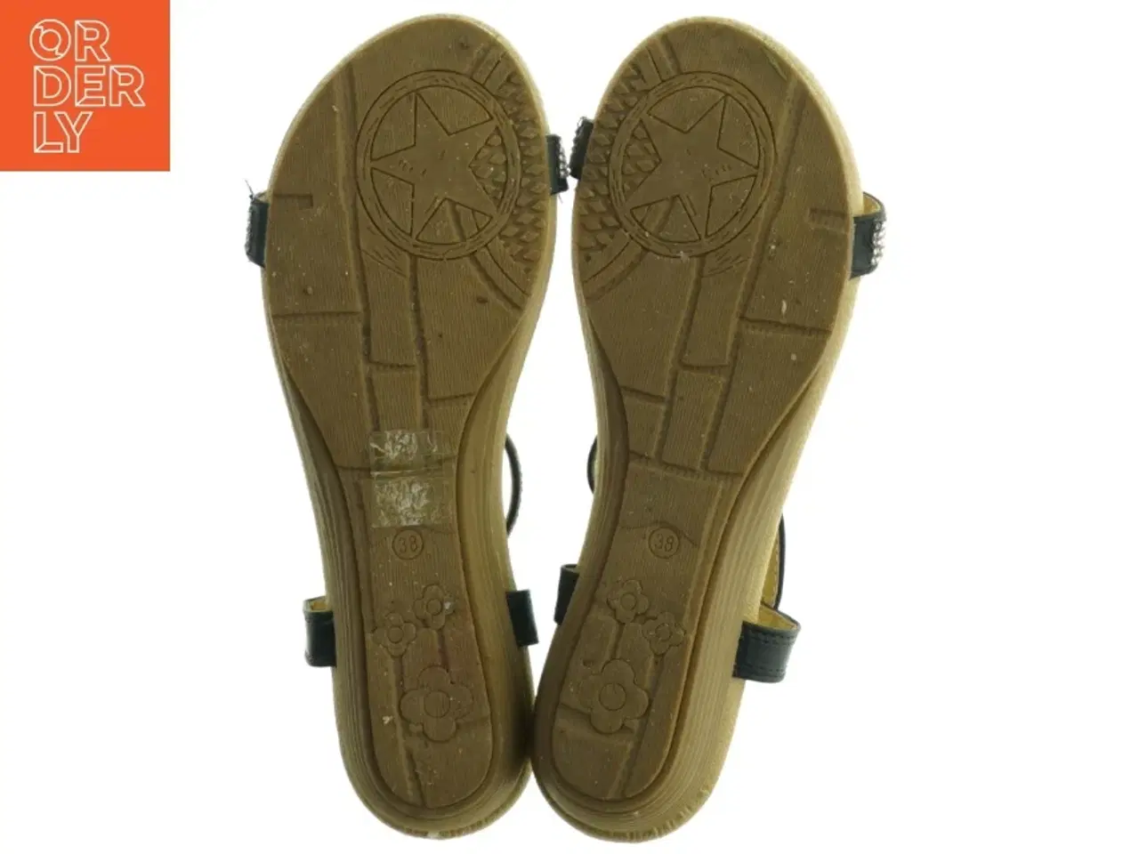 Billede 3 - Damesandaler med rhinsten fra Encor (str. 38)