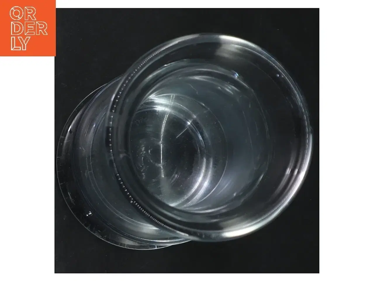 Billede 2 - Gennemsigtig glasvase (str. Ø 9 cm. længde, 19 cm)