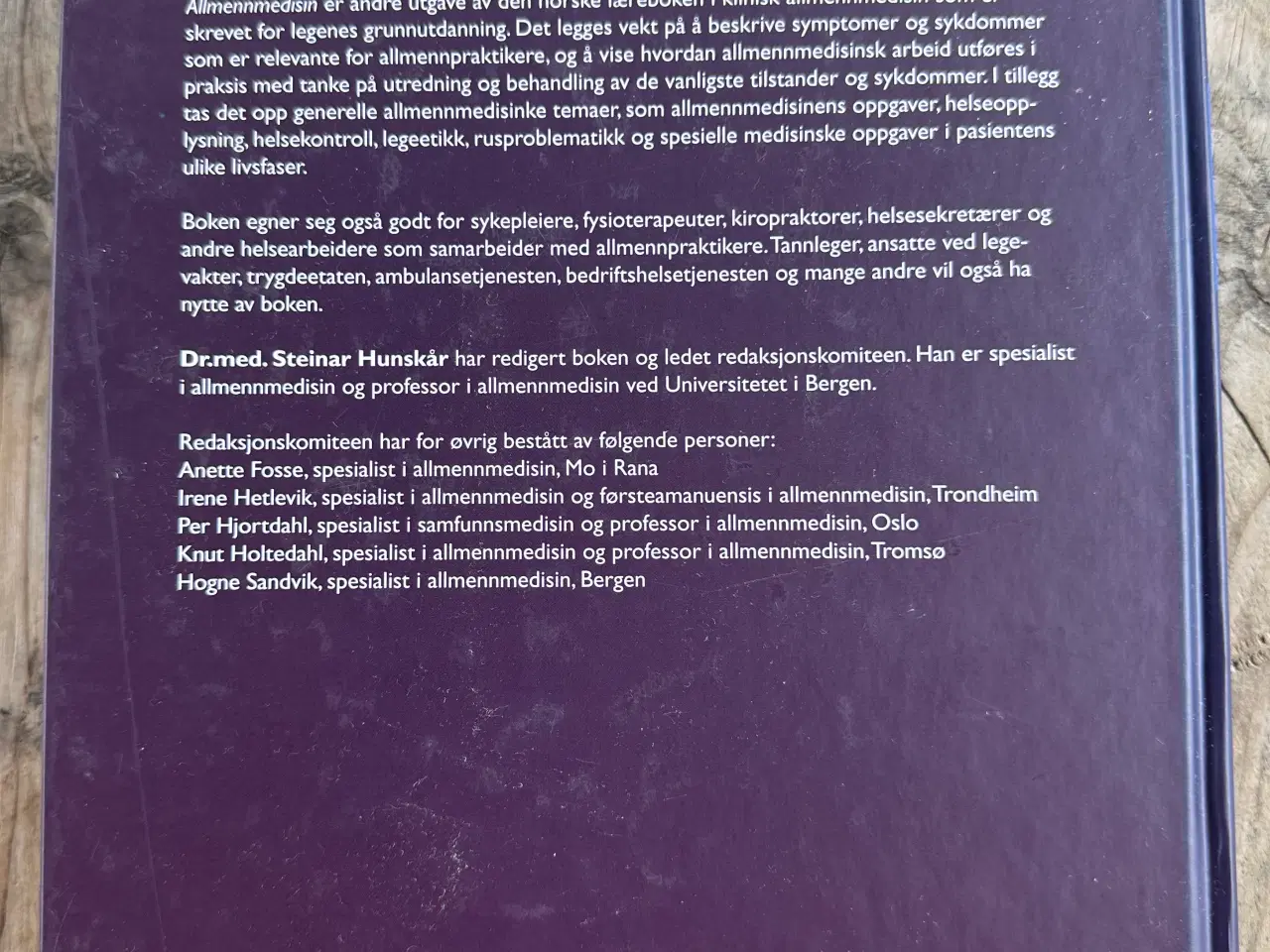 Billede 2 - Allmennmedisin, Steinar Hunskår – Norsk