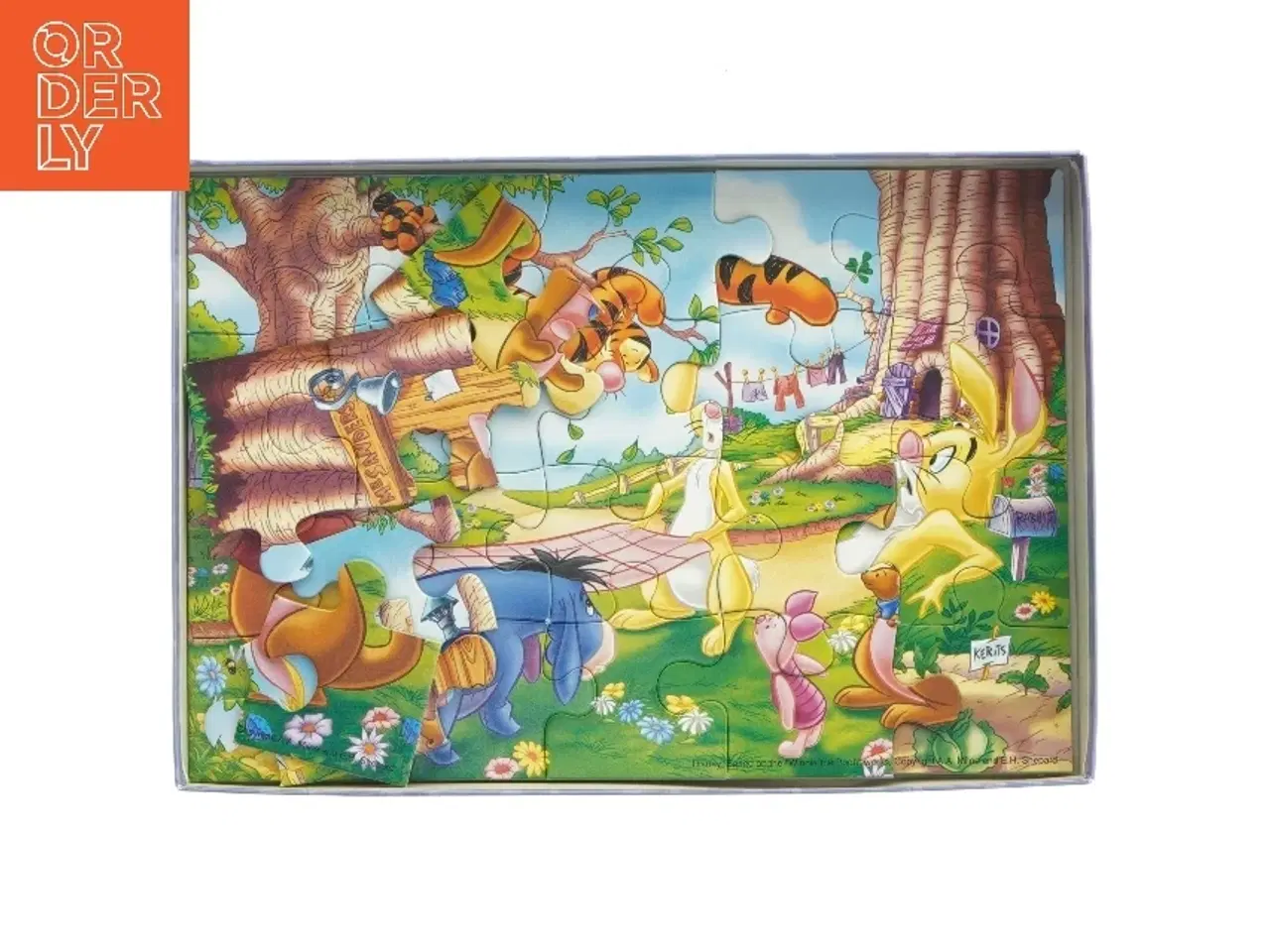 Billede 2 - Disney Winnie the Pooh puslespil 2x20 brikker (str. 2 x 20 brikker)