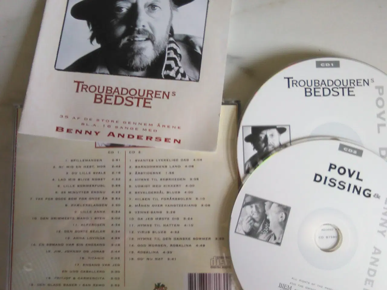 Billede 2 - POUL DISSING & BENNY ANDERSEN TROUBADOURENS BEDSTE