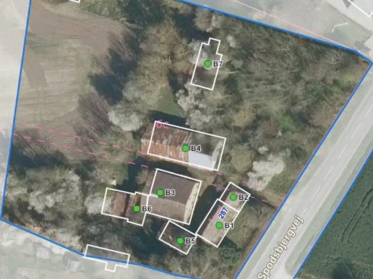 Billede 1 - Byggegrund Spodsbjerg By tæt ved sandstrand