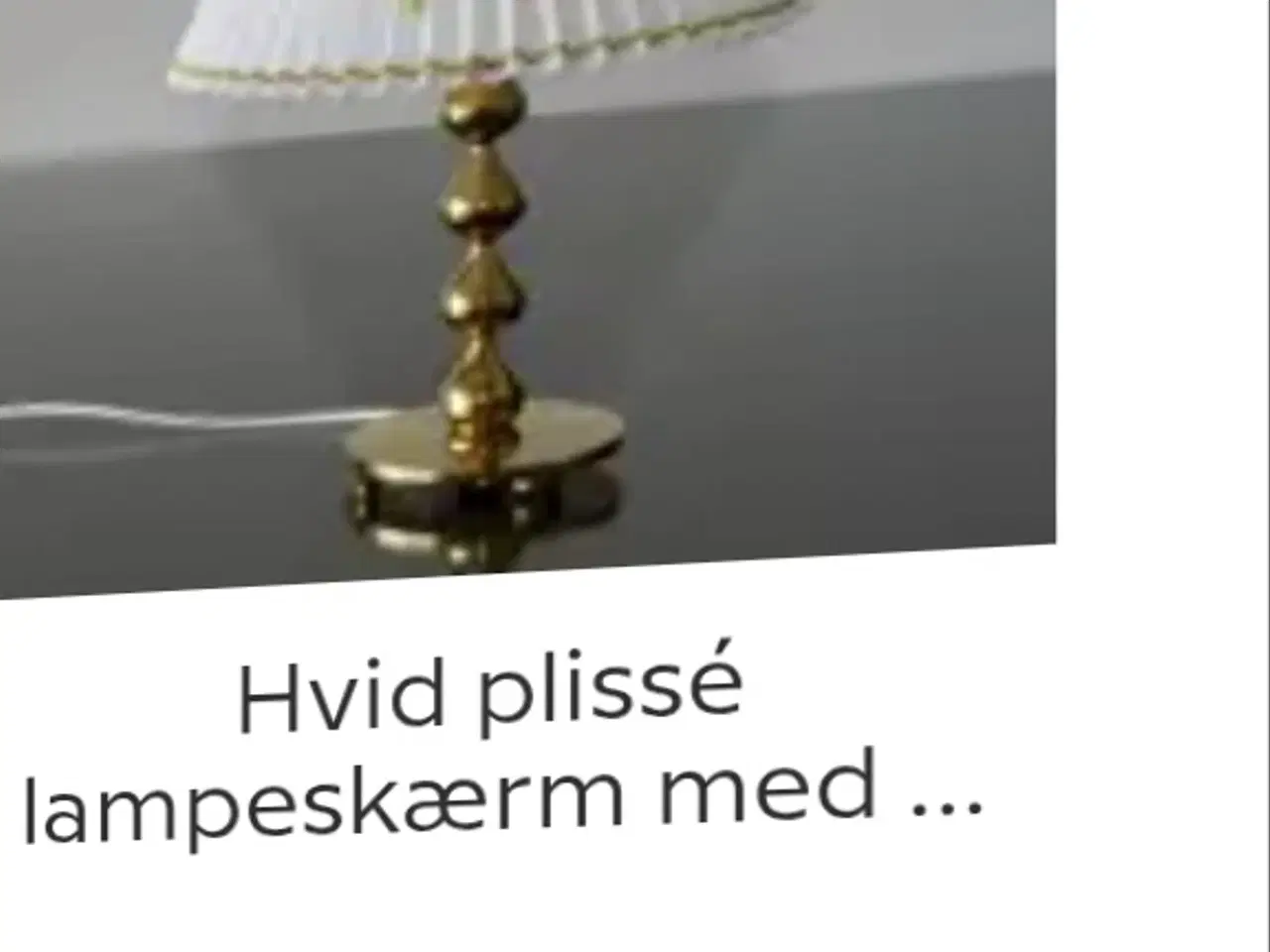 Billede 4 - Asmussen - Hamlet design dråbe lampe med skærm