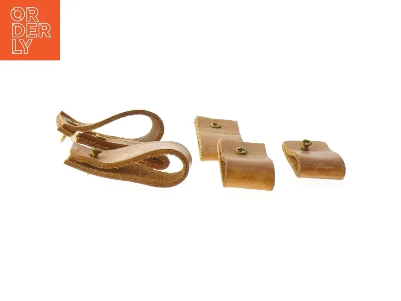 Billede 3 - Lædergreb til skuffer (str. 6 stk 7 cm cm)