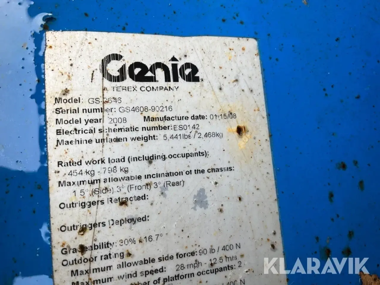 Billede 7 - Sakselift Genie GS-2646