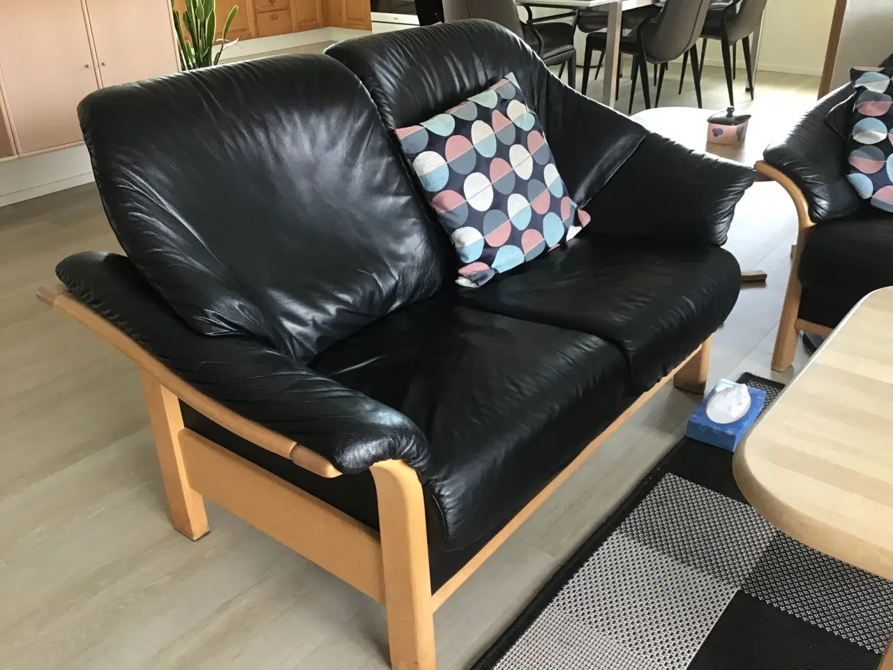 Billede 1 - 3 og 2 personers læder sofaer
