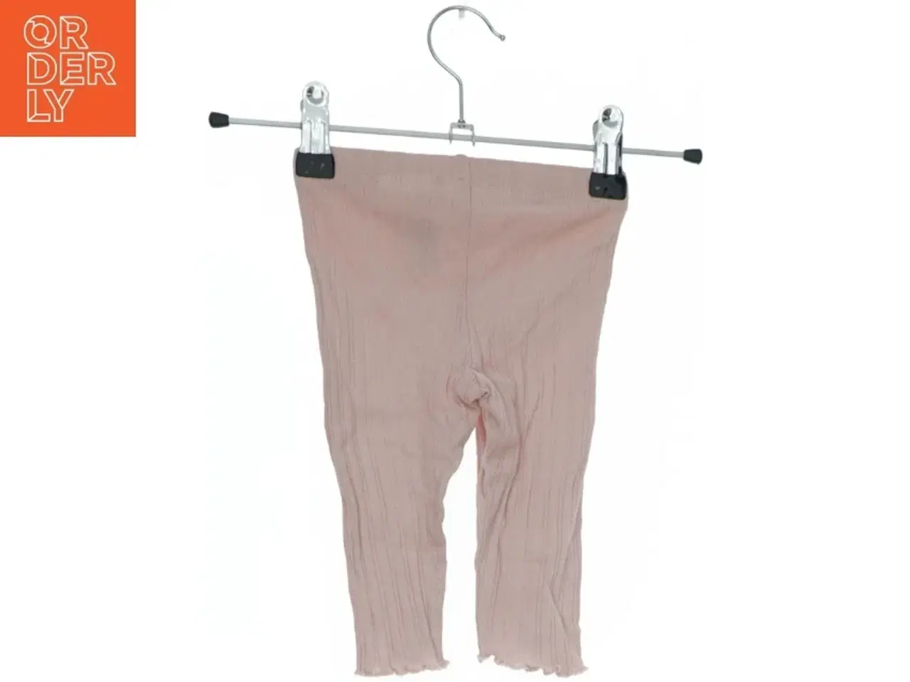 Billede 2 - Lyserøde baby leggings med dekorativ sløjfe fra H&M (str. 62)