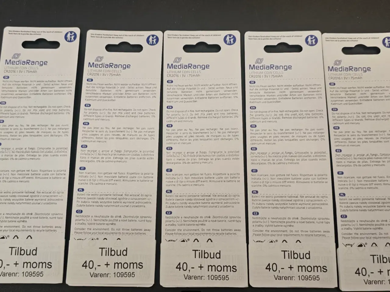 Billede 2 - Knapcellebatterier CE 2016