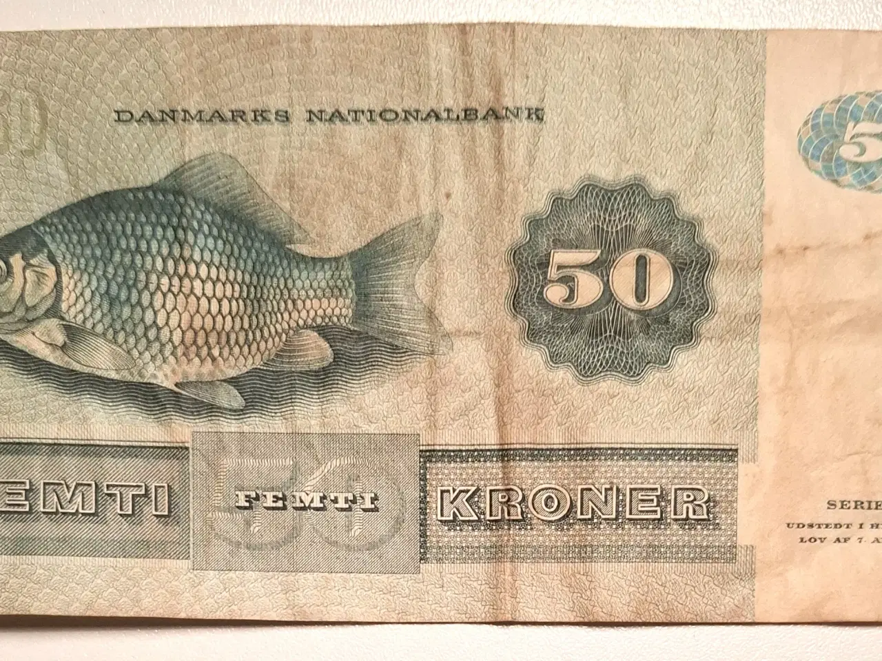 Billede 2 - 50 kr. dansk pengeseddel 1970