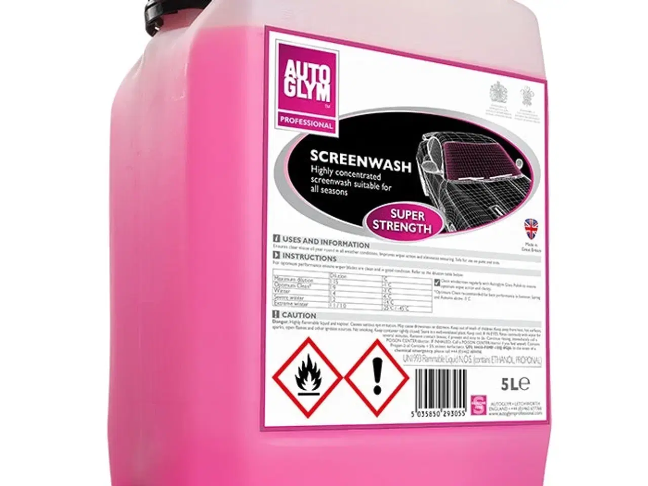Billede 1 - Autoglym Screenwash Super Strength 5L Sprinklerkoncen