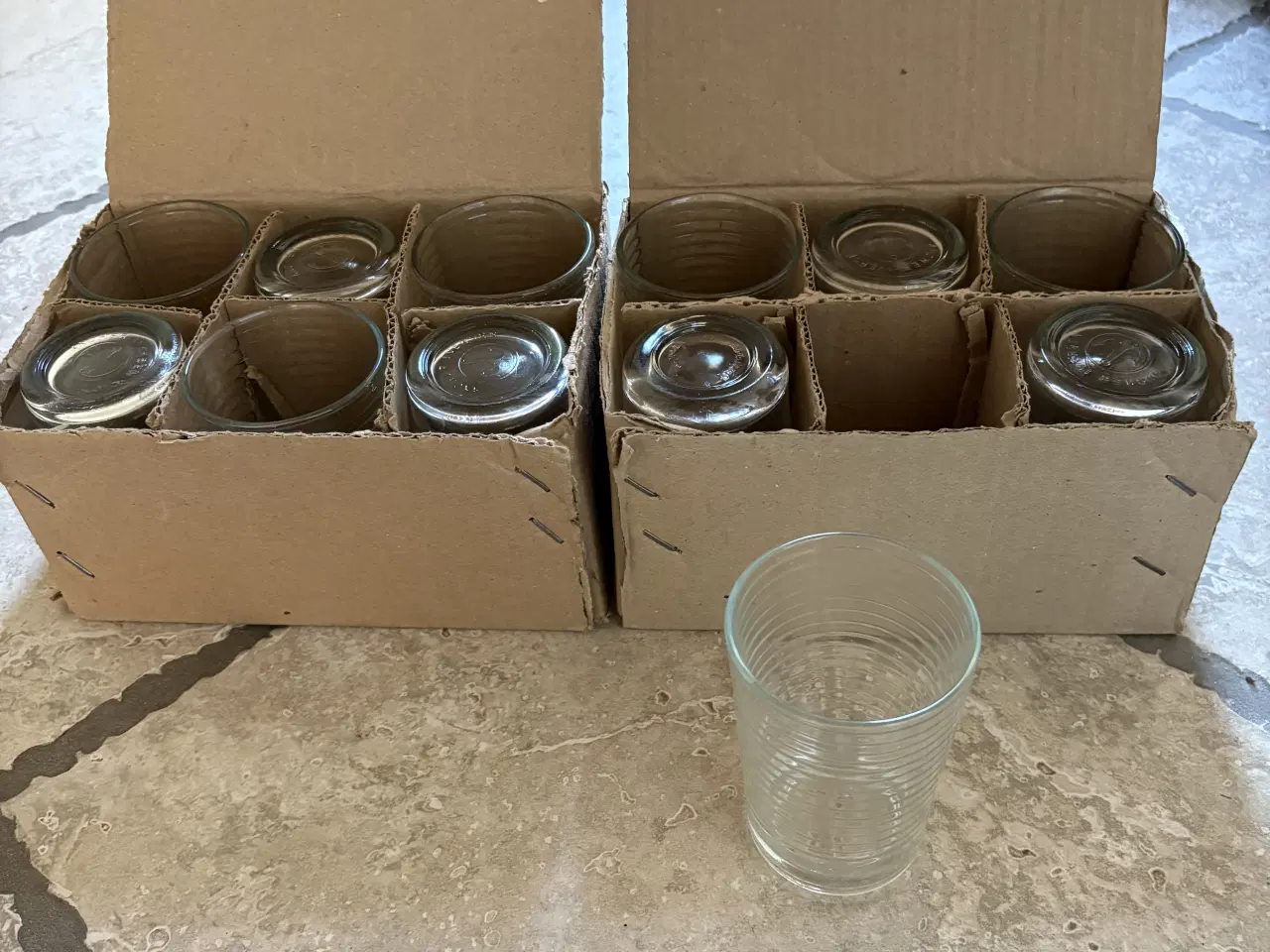 Billede 1 - Glas med riller