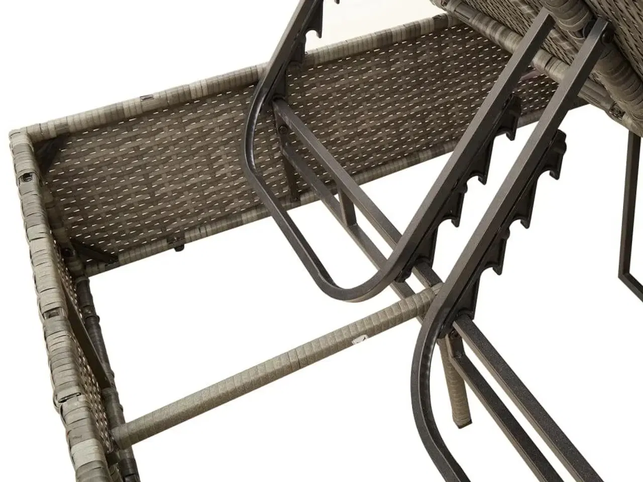 Billede 8 - Solseng med tag og gardiner polyrattan grå