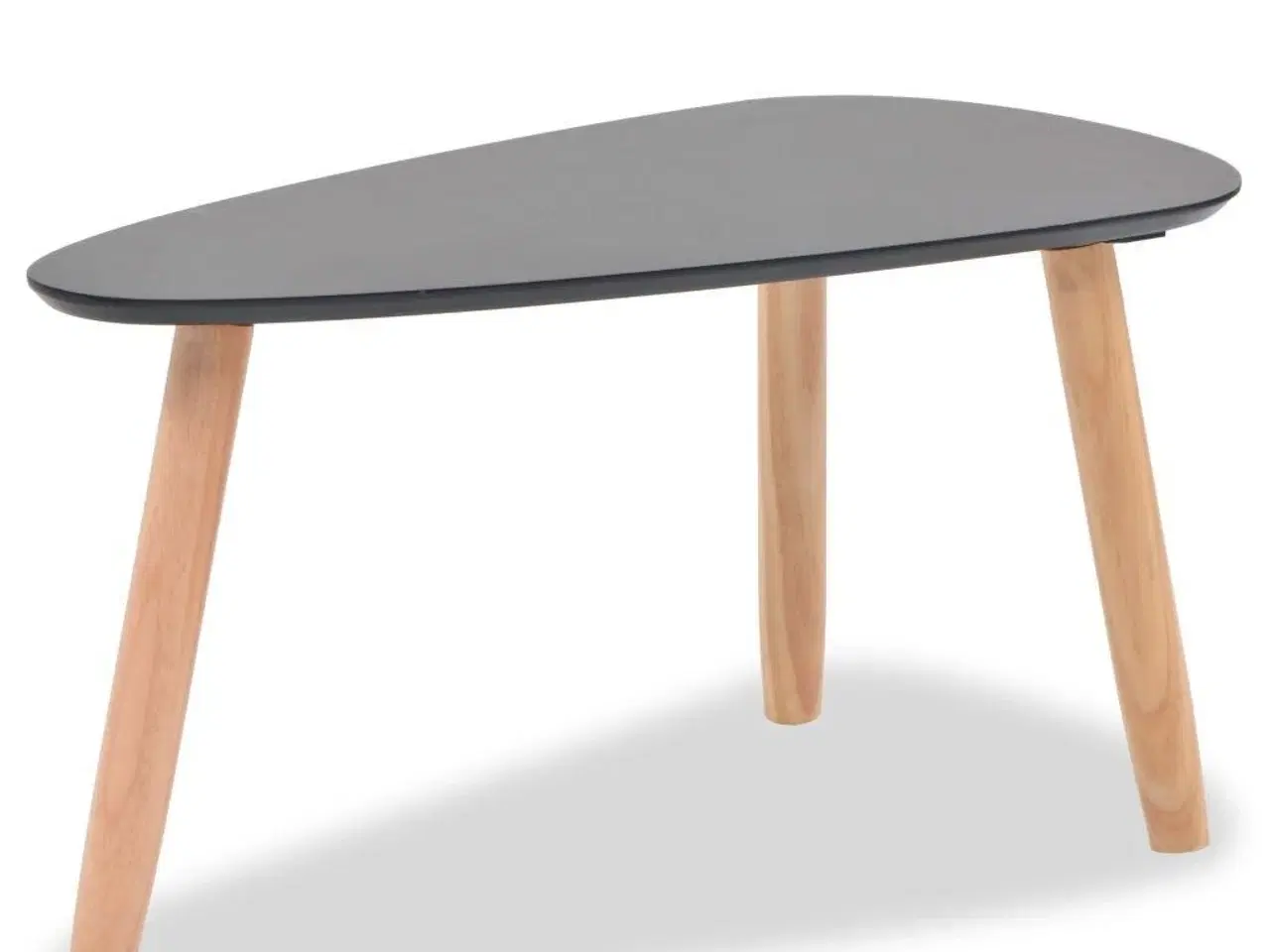 Billede 8 - Sofabordssæt i 2 dele massivt fyrretræ sort