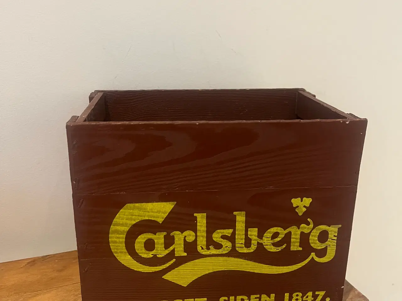 Billede 1 - Lille Carlsberg ølkasse træ
