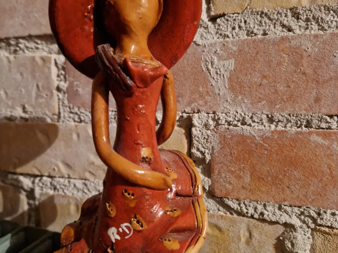 Billede 3 - Keramik, Håndlavet dansende dame