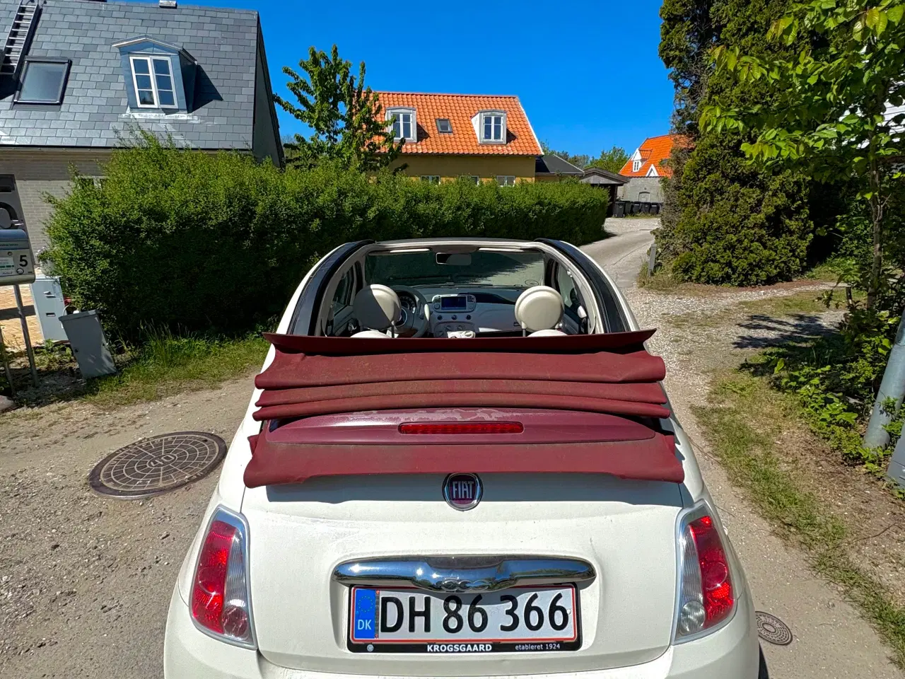 Billede 2 - Velholdt og charmerende Fiat 500 C med soltag – pe