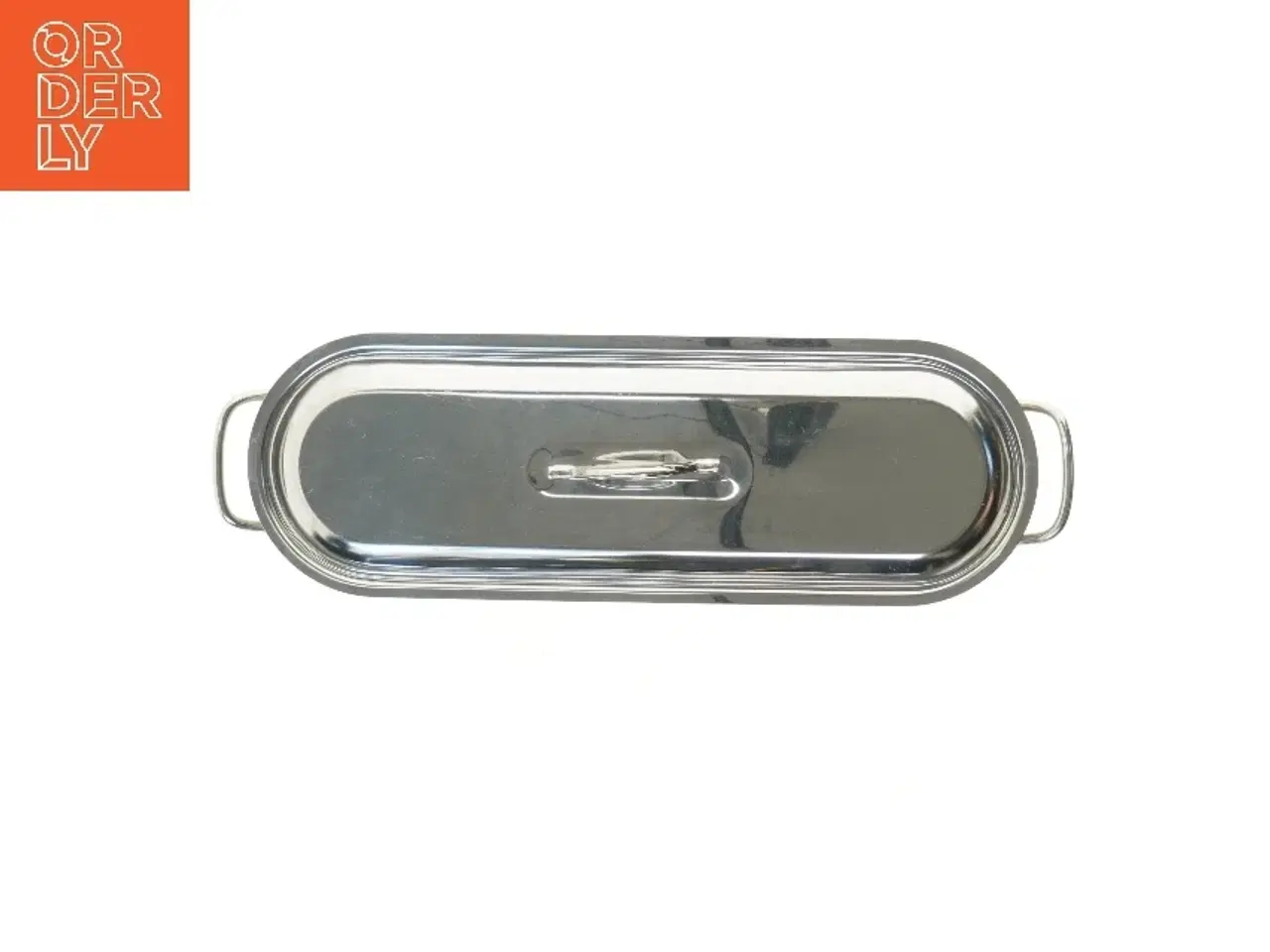 Billede 2 - Oval fiskekasserolle i rustfrit stål (str. 46,5x16 cm)ny