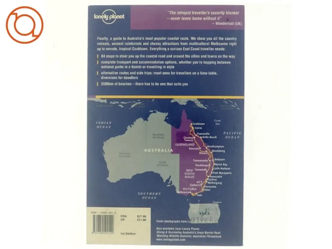 Billede 3 - East Coast Australia : a classic overland route af Verity Campbell (Bog)