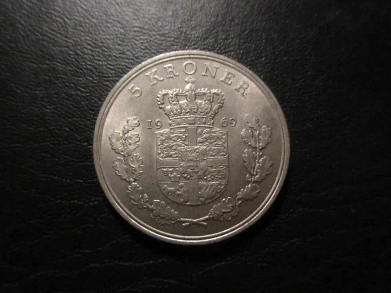 Billede 1 - 5 kr 1969 delvist møntskær
