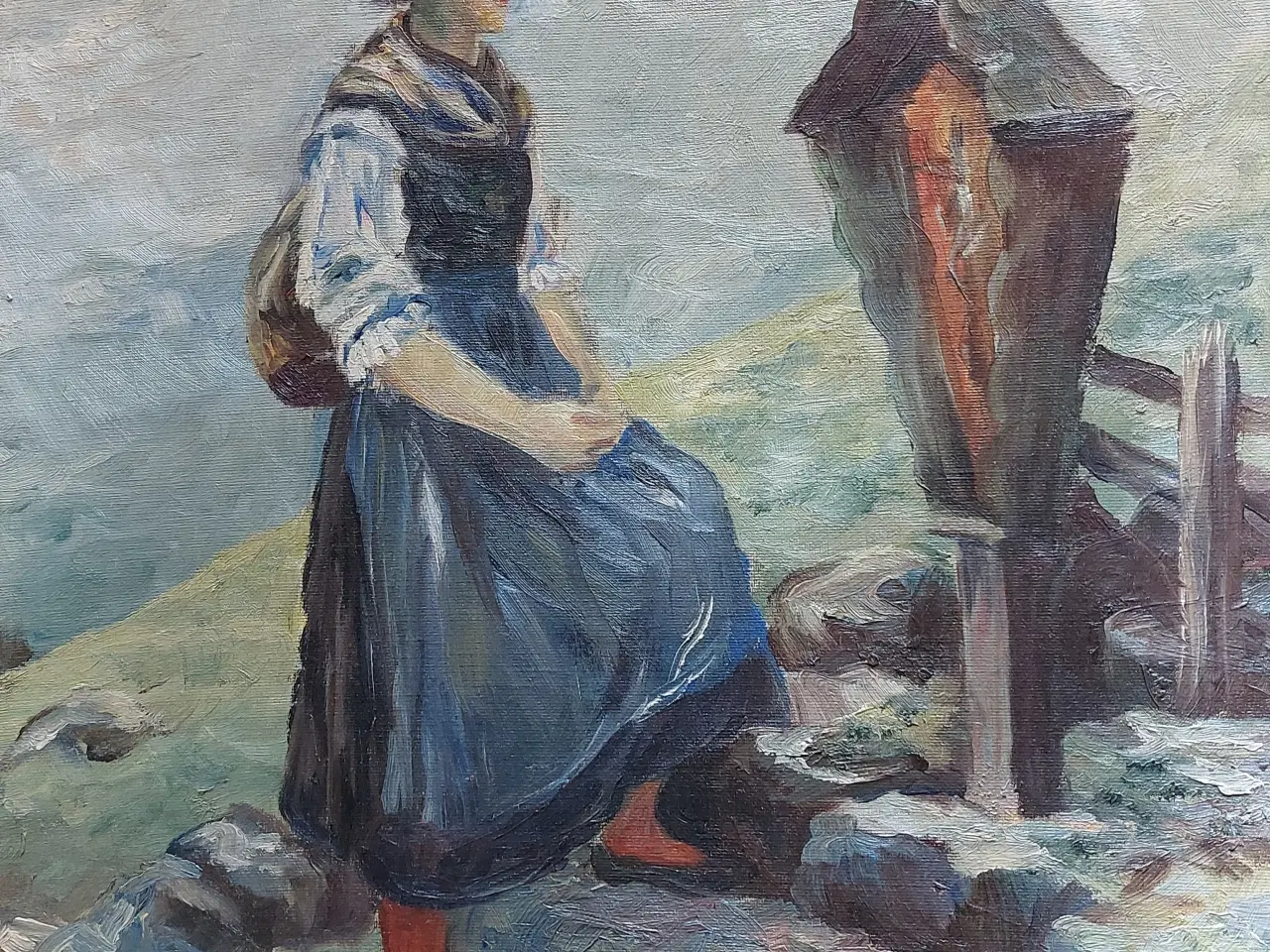 Billede 2 - SIGRID BECK-KNUDSEN - ( 1864-1947 ) oliemaleri