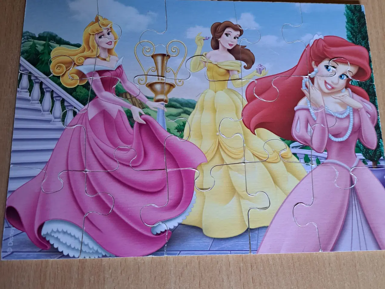 Billede 1 - Prinsesse puslespil med 15 brikker. 