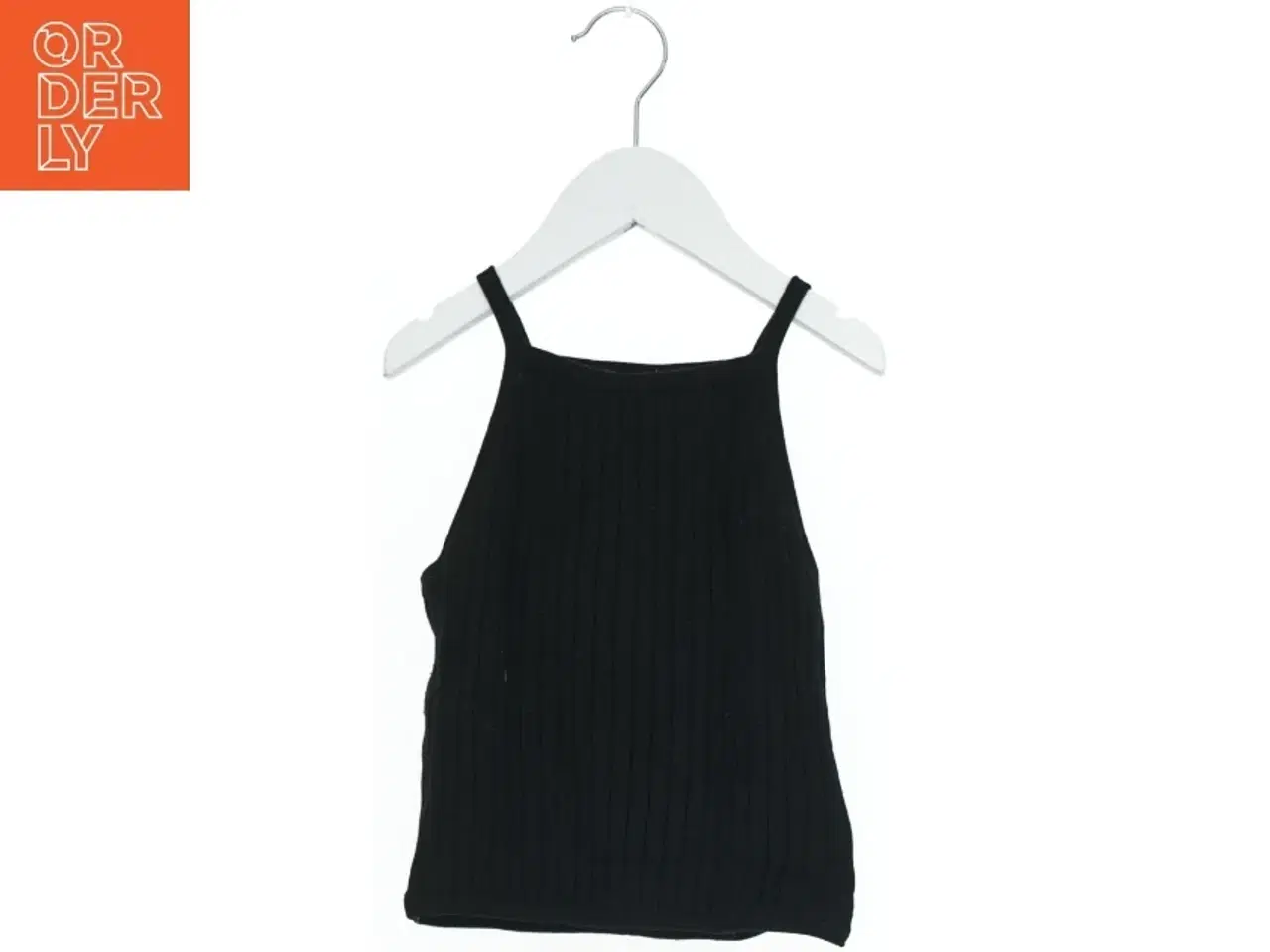 Billede 1 - Sort Ribbet Tanktop fra H&M (str. 140)