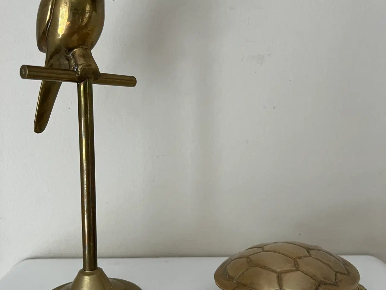 Billede 1 - Smuk gammel messing figur 
