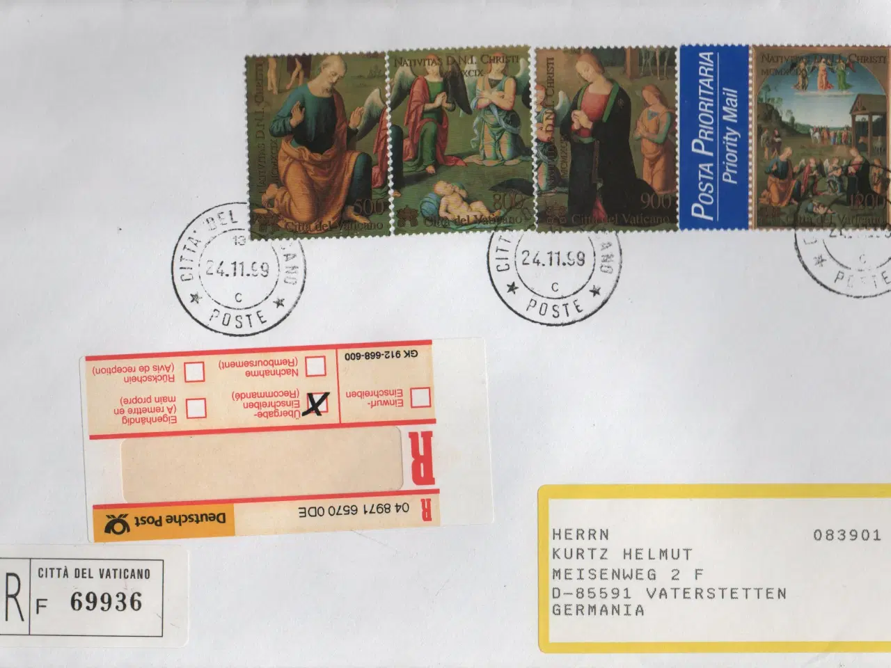 Billede 2 - Vatikan 7 sær konvolutter