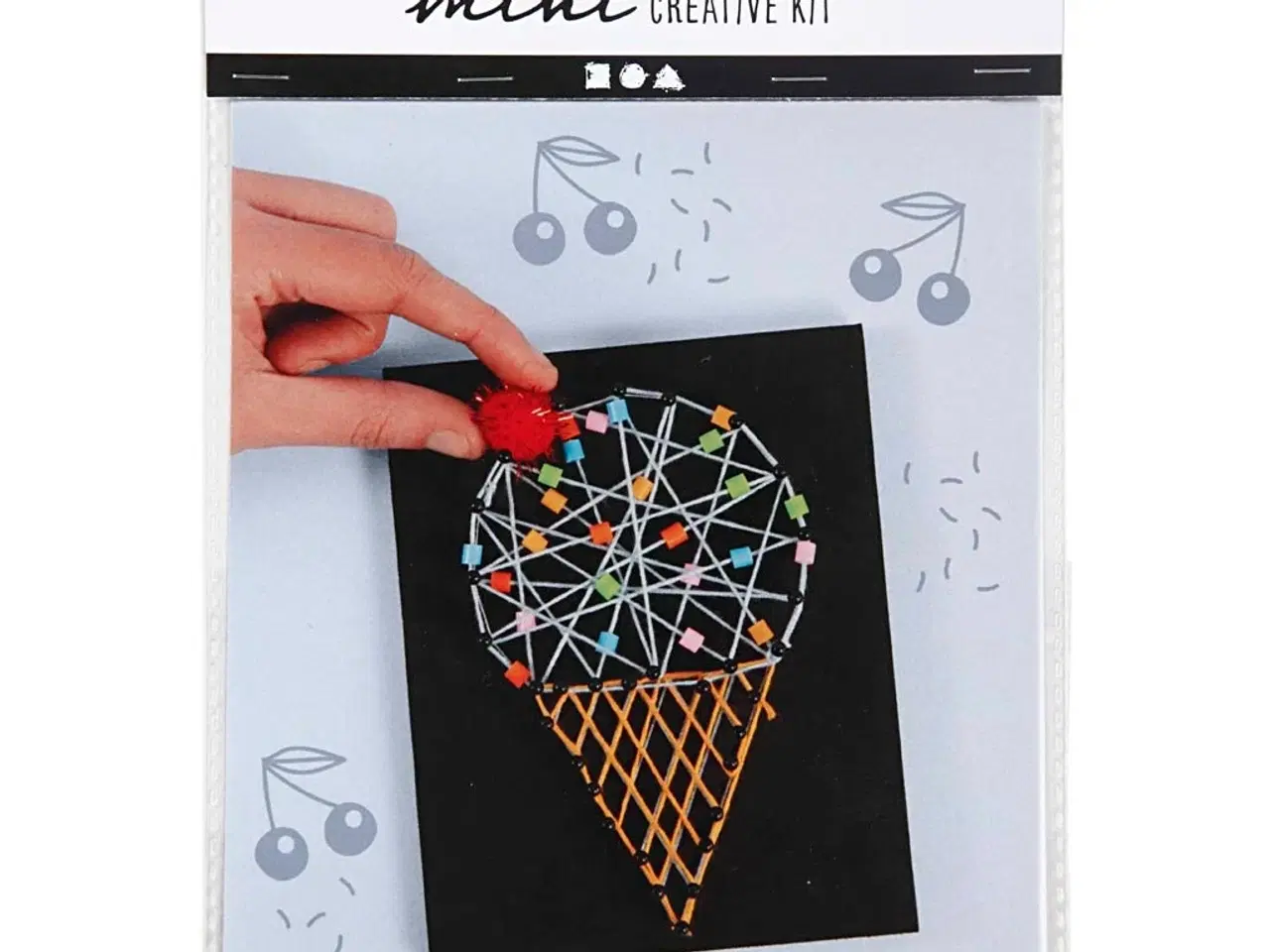 Billede 1 - Mini DIY Isvaffel Kit - Kreativ String Art Sæt