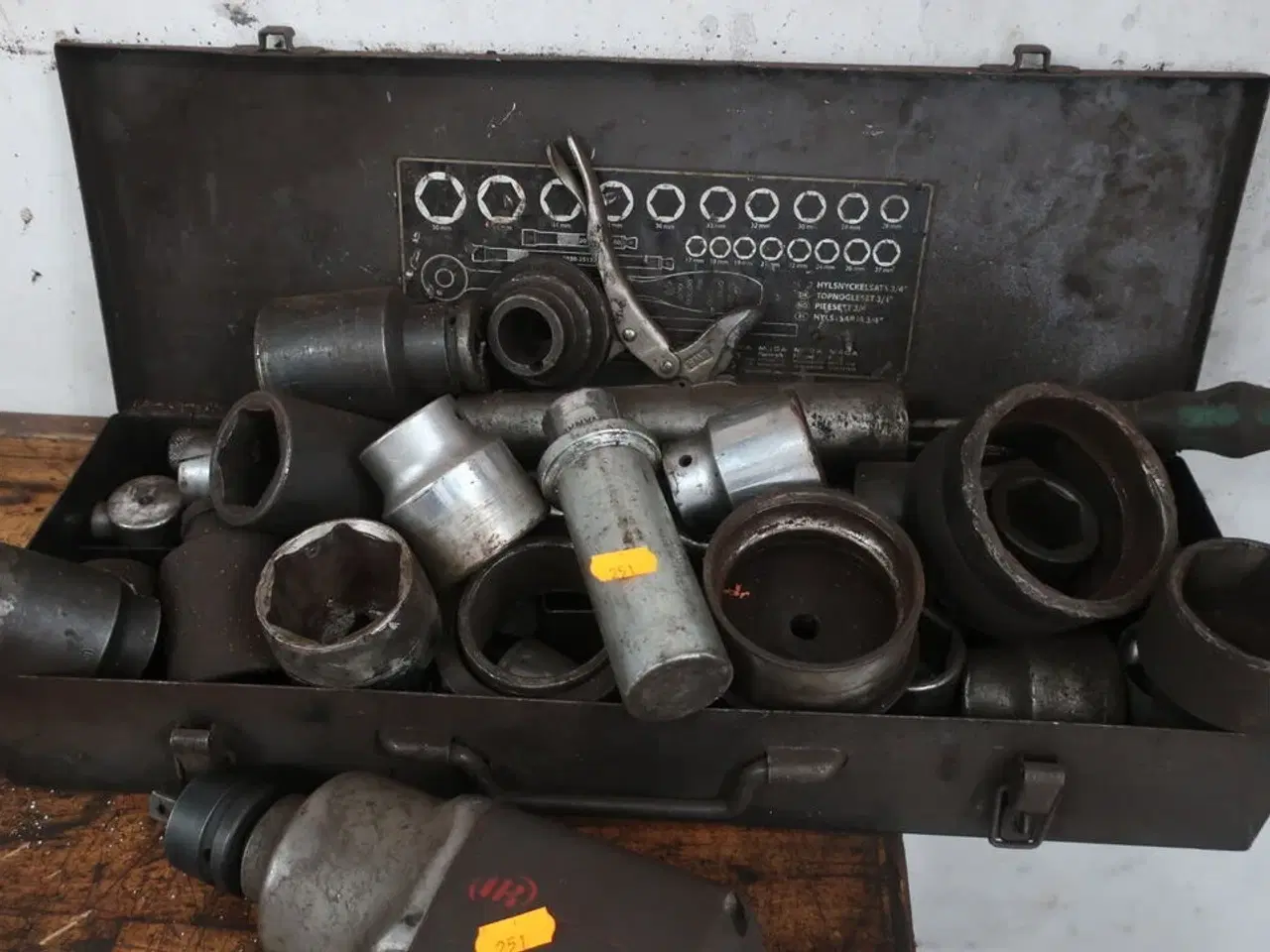 Billede 2 - Trykluftsnøgle samt toppe