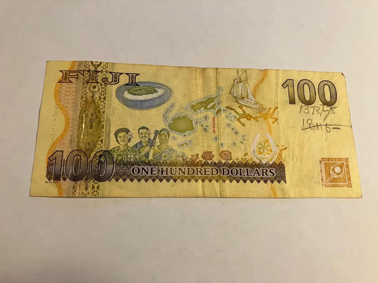 Billede 2 - 100 Dollars Fiji - Bemærk blyant