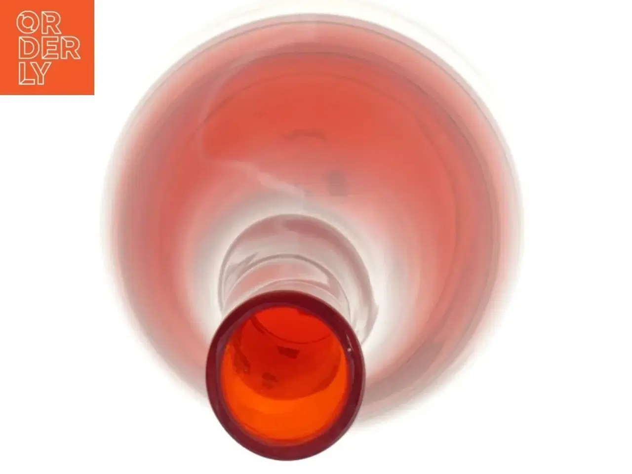 Billede 3 - Rød glasvase (str. H. 30 cm)