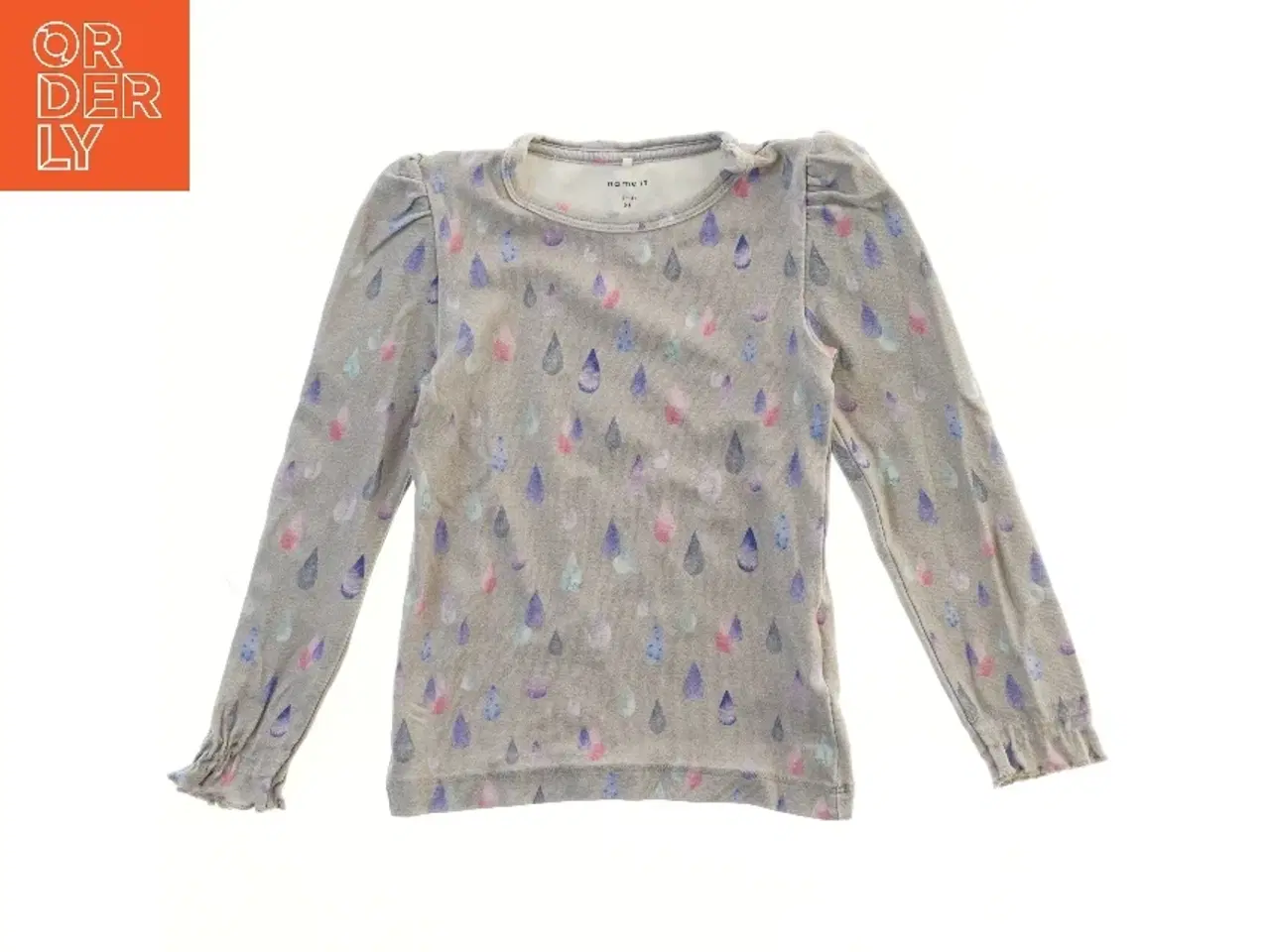 Billede 1 - Langærmet bluse med dråbemønster fra Name It (str. 98)