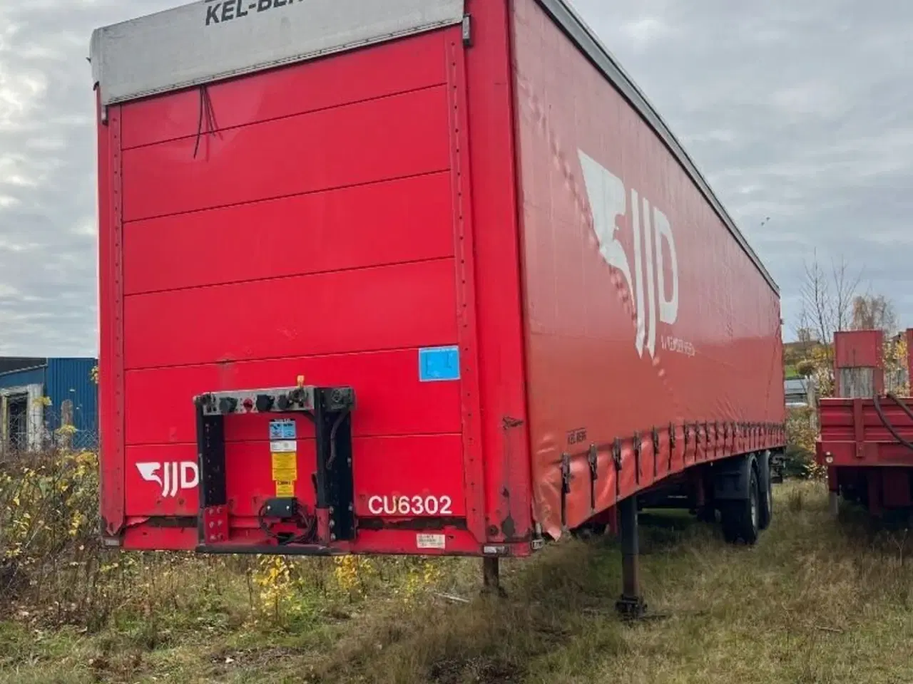 Billede 3 - Kel-Berg D500V- 7100 Lukket presennings sættevognstrailer med EL hydraulisk læssebagsmæk