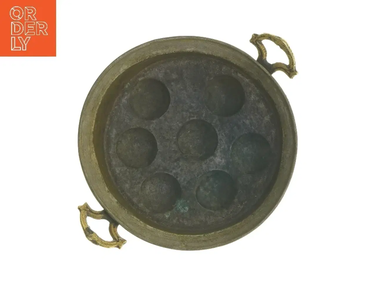 Billede 4 - Kobberstegepande med håndtag (str. Ø 22,5 cm)
