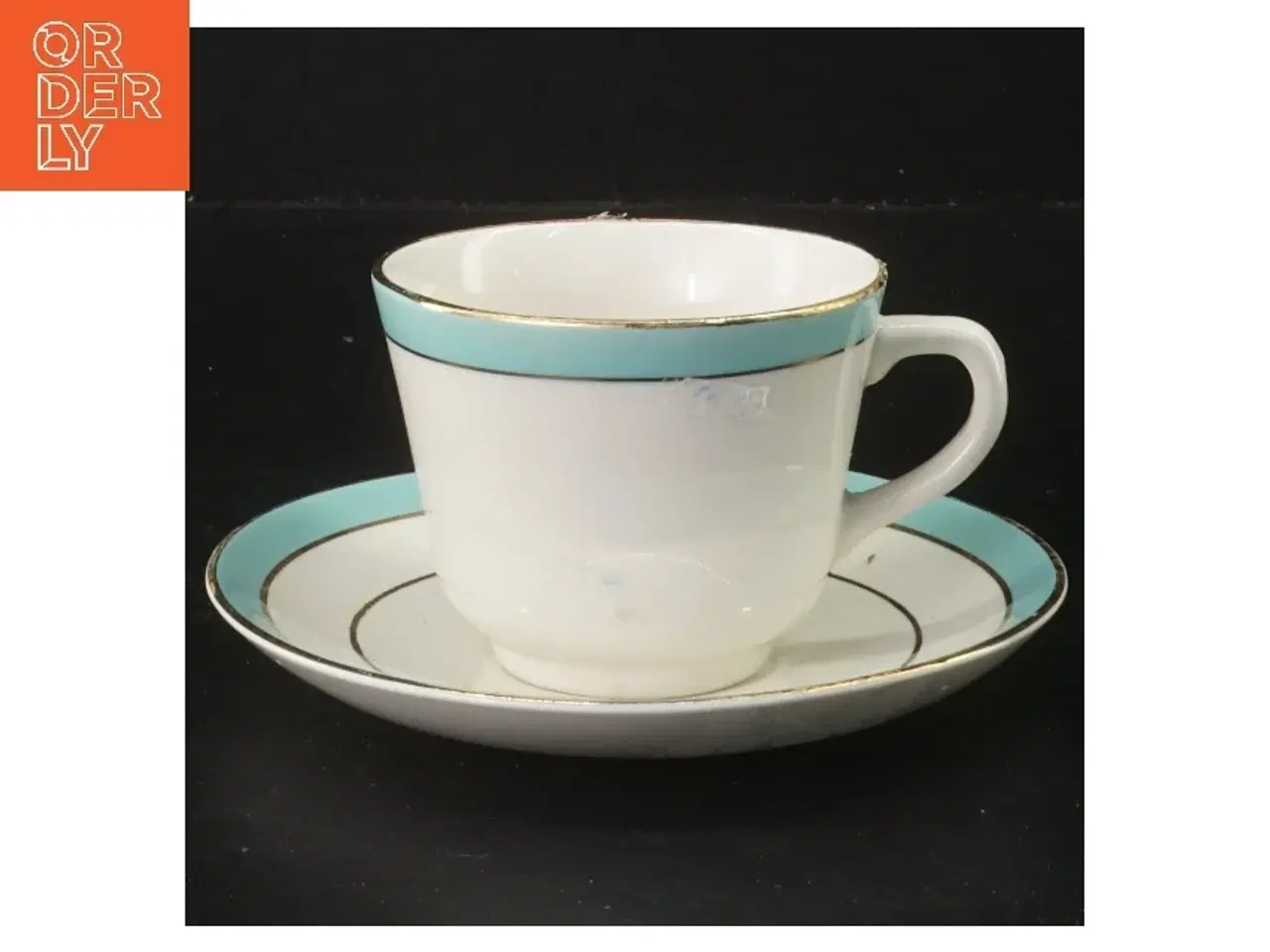 Billede 1 - Te- og kaffekop med underkop (str. Ø 8,5 & 14 cm)